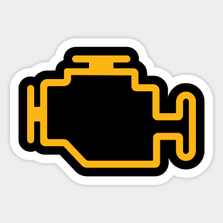 Check Engine Light Sticker